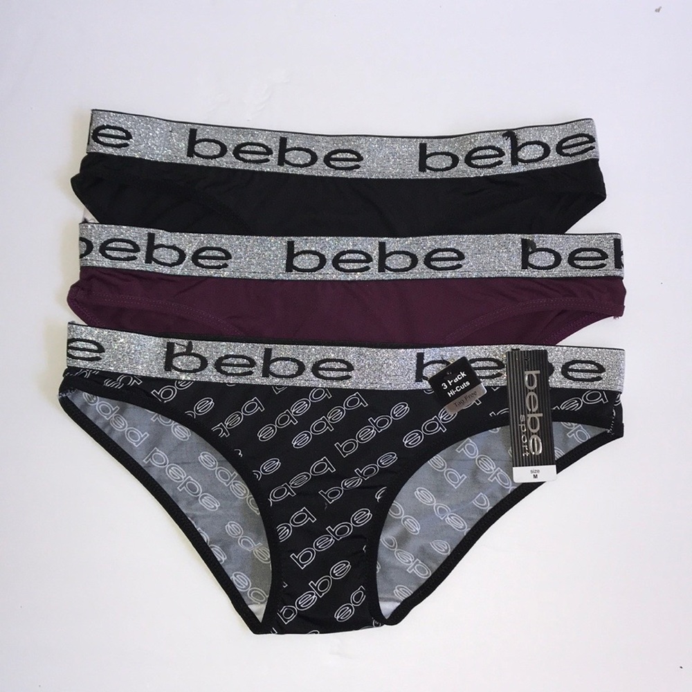 Bundle 3 pieces Seamless Hi-Cuts Bebe - Picture 2 of 5